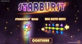 Starburst slot logo big