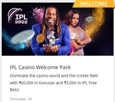 IPL casino welcome 2022 bonus logo