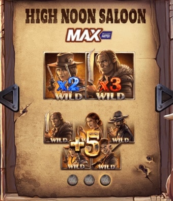 High Noon Saloon free spin screenshot
