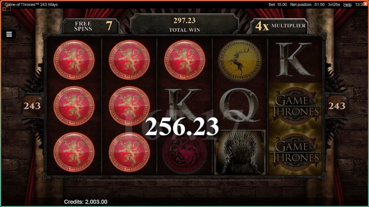 Game of Thrones slot interface #2
